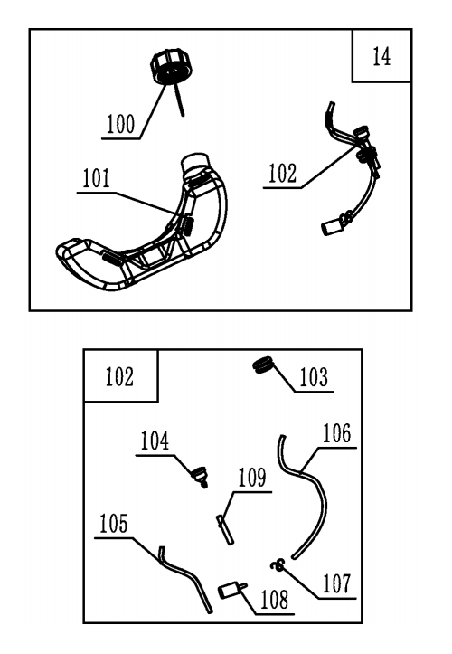 4 БАК - ШЛАНГИ ТРИММЕР CHAMPION Т394FS-2